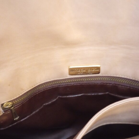 Auth Bottega Veneta Italy Intrecciato Taupe Leather Large Envelope Clutch bag - Picture 6 of 13